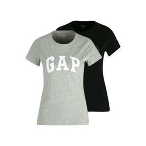 Gap Petite Tričko 'FRANCHISE'  černá / šedý melír / bílá / antracitová