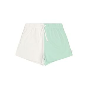 Abercrombie & Fitch Kalhoty pastelově zelená / barva bílé vlny