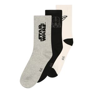 GAP Ponožky  krémová / šedý melír / černá