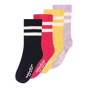 GAP Ponožky  černá / světle červená / žlutá / lenvandulová / přírodní bílá