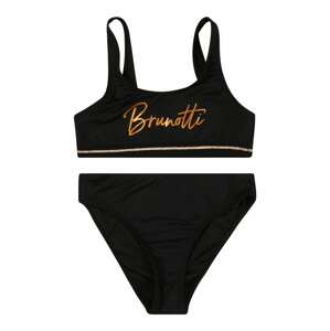 Brunotti Kids Sportovní plavky  zlatá / černá