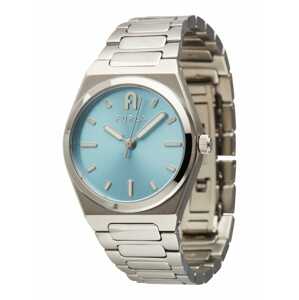FURLA Analogové hodinky  azurová modrá / stříbrná
