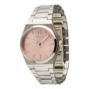 FURLA Analogové hodinky  pastelově růžová / stříbrná