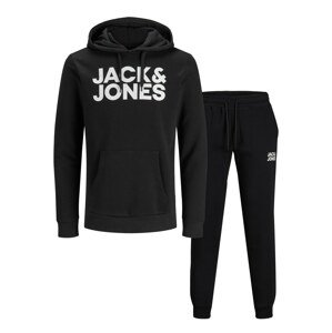 JACK & JONES Joggingová souprava  černá / bílá