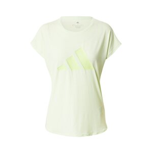 ADIDAS PERFORMANCE Funkční tričko pastelově zelená / světle zelená