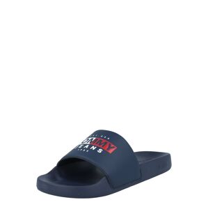 Tommy Jeans Pantofle  námořnická modř / červená / bílá