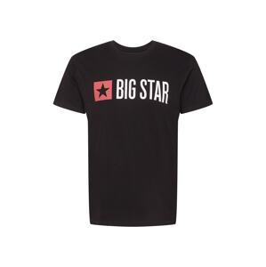 Big Star Tričko 'QUADO'  černá / bílá / červená