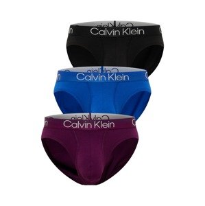 Calvin Klein Underwear Slipy  modrá / fialová / černá / bílá