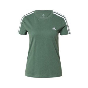 ADIDAS SPORTSWEAR Funkční tričko  zelená / bílá