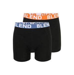 BLEND Boxerky  modrá / oranžová / černá / bílá