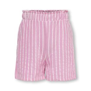 KIDS ONLY Kalhoty světle růžová / bílá