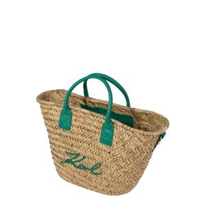 Karl Lagerfeld Plážová taška  béžová / zelená