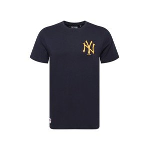 NEW ERA Tričko 'New York Yankees'  noční modrá / žlutá / oranžová