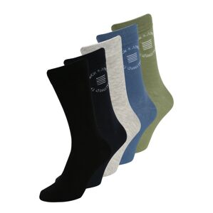 JACK & JONES Ponožky 'TURBO'  béžová / chladná modrá / jablko / černá