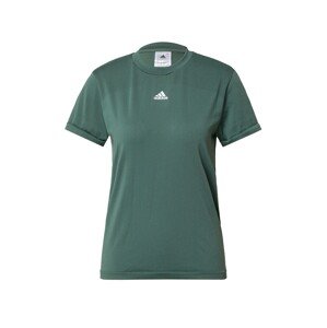 ADIDAS SPORTSWEAR Funkční tričko  zelená / bílá