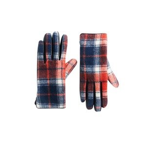 Desigual Prstové rukavice 'GLOVE'  červená / tmavě červená / černá / bílá