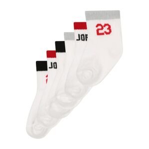 Jordan Ponožky šedá / červená / černá / bílá