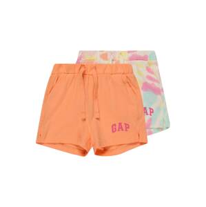 GAP Kalhoty  světlemodrá / oranžová / pink / bílá