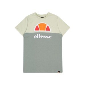 ELLESSE Tričko 'RIBERA'  bílá / svítivě oranžová / kouřově šedá / kámen