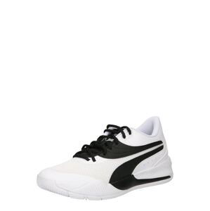 PUMA Sportovní boty  černá / bílá