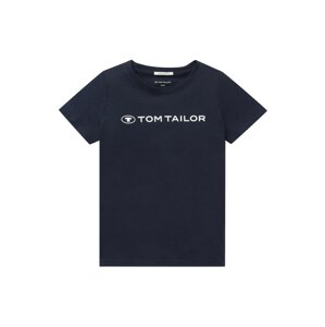 TOM TAILOR Tričko  námořnická modř / bílá