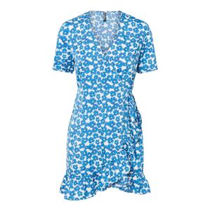 PIECES Letní šaty 'Josi' nebeská modř / mátová / bílá
