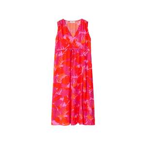 MANGO Letní šaty 'YULIA'  cyclam / oranžová / světle růžová / oranžově červená