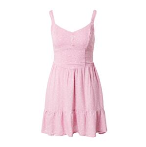 HOLLISTER Letní šaty  krémová / trávově zelená / růžová