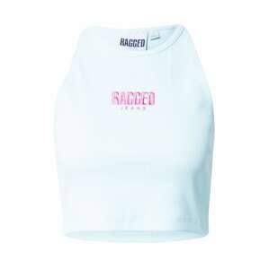 The Ragged Priest Top 'BEING' azurová / pink