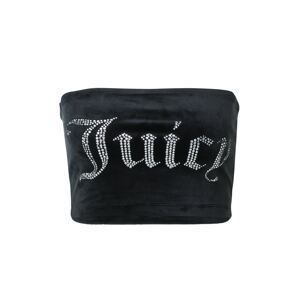 Juicy Couture Top 'BABE BOOB TUBE'  černá / stříbrná