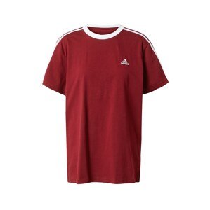 ADIDAS SPORTSWEAR Funkční tričko  tmavě červená / bílá