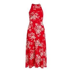 VILA Letní šaty 'Tagettes'  šedá / růžová / červená