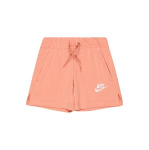 Nike Sportswear Kalhoty  růžová / bílá
