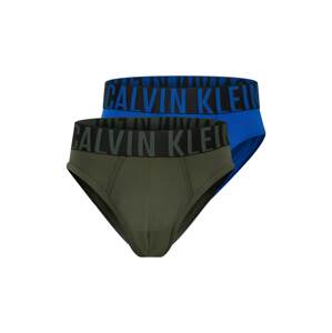 Calvin Klein Underwear Slipy  královská modrá / tmavě zelená / černá