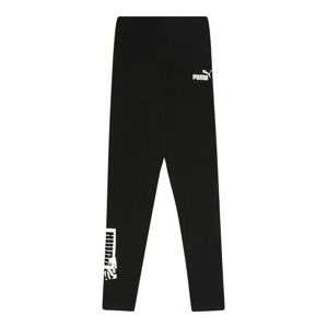PUMA Sportovní kalhoty 'ALPHA'  černá / bílá