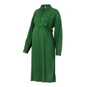 MAMALICIOUS Košilové šaty 'MERCY' tmavě zelená
