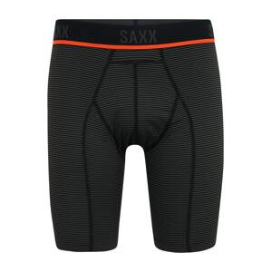 SAXX Sportovní spodní prádlo 'KINETIC'  šedá / oranžově červená / černá