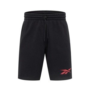 Reebok Sport Sportovní kalhoty  světle červená / černá
