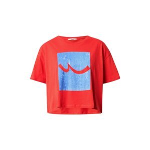 LTB Tričko 'Locate' modrý melír / světle červená