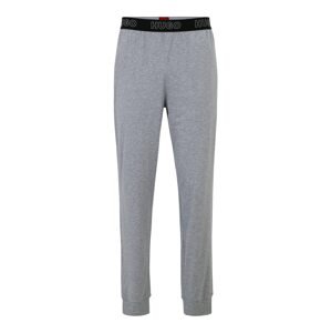 HUGO Pyžamové kalhoty 'Unite' šedý melír / černá / bílá