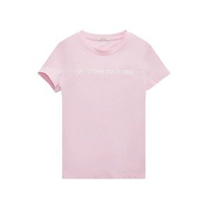 TOM TAILOR Tričko  růžová / bílá