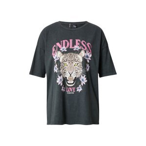 VERO MODA Oversized tričko 'FOREVER' tělová / modrá / pink / černá