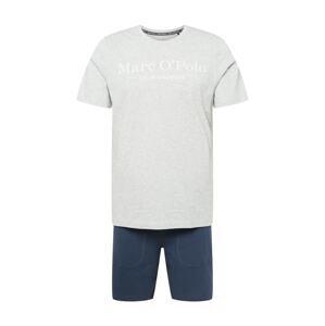 Marc O'Polo Pyžamo krátké  tmavě modrá / šedý melír / bílá