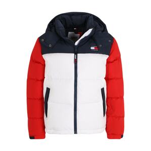 Tommy Jeans Zimní bunda 'ALASKA' námořnická modř / červená / bílá
