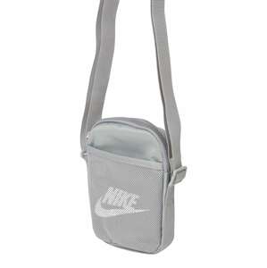 Nike Sportswear Taška přes rameno  šedá / bílá