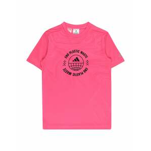 ADIDAS SPORTSWEAR Funkční tričko  šedá / pink / černá