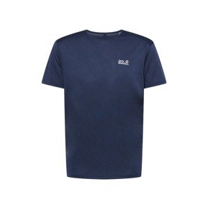 JACK WOLFSKIN Funkční tričko  marine modrá / bílá