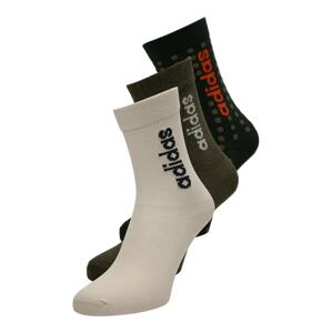 ADIDAS PERFORMANCE Sportovní ponožky  khaki / jedle / tmavě oranžová / barva bílé vlny