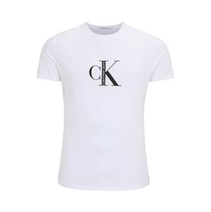 Calvin Klein Jeans Plus Tričko  černá / bílá