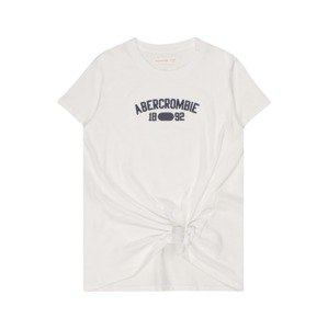 Abercrombie & Fitch Tričko  bílá / námořnická modř